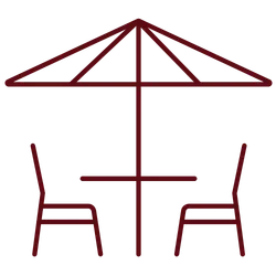 Terrasse ombragée